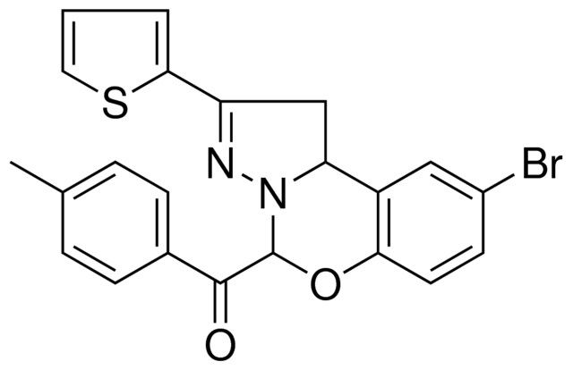 [9-BROMO-2-(2-THIENYL)-1,10B-DIHYDROPYRAZOLO[1,5-C][1,3]BENZOXAZIN-5-YL](4-METHYLPHENYL)METHANONE