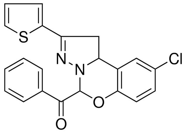 [9-CHLORO-2-(2-THIENYL)-1,10B-DIHYDROPYRAZOLO[1,5-C][1,3]BENZOXAZIN-5-YL](PHENYL)METHANONE