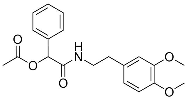 ACETIC ACID (2-(3,4-DIMETHOXY-PHENYL)-ETHYLCARBAMOYL)-PHENYL-METHYL ESTER