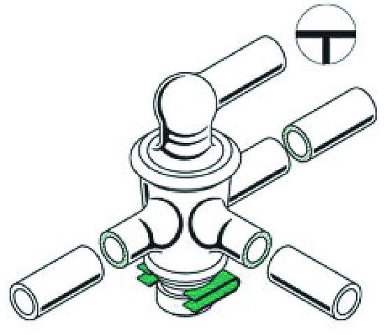 Aldrich<sup>®</sup> high-vacuum glass stockcock, T-bore