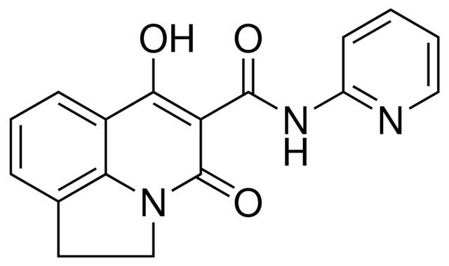 6-HYDROXY-4-OXO-N-(2-PYRIDINYL)-1,2-DIHYDRO-4H-PYRROLO[3,2,1-IJ]QUINOLINE-5-CARBOXAMIDE