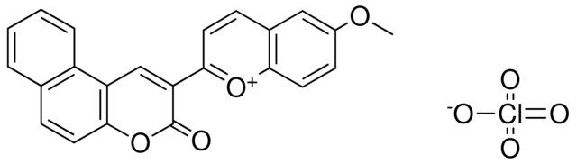 6-METHOXY-2-(3-OXO-3H-BENZO(F)CHROMEN-2-YL)-CHROMENYLIUM, PERCHLORATE