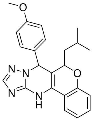 6-ISOBUTYL-7-(4-METHOXYPHENYL)-7,12-DIHYDRO-6H-CHROMENO[4,3-D][1,2,4]TRIAZOLO[1,5-A]PYRIMIDINE