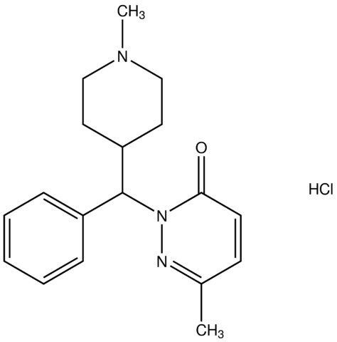 6-methyl-2-[(1-methyl-4-piperidinyl)(phenyl)methyl]-3(2H)-pyridazinone hydrochloride