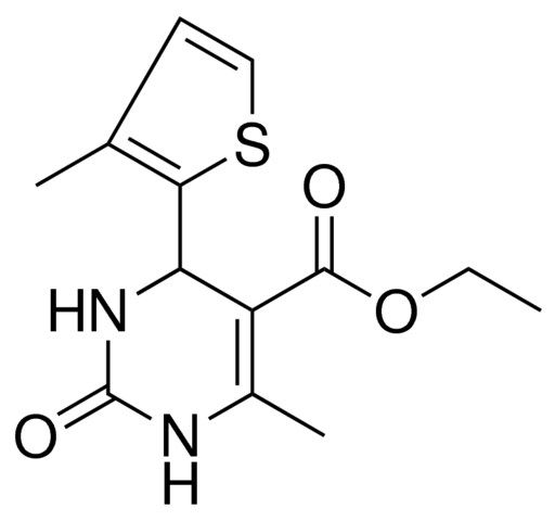 6-ME-4(3-ME-THIOPHEN-2-YL)2-OXO-1,2,3,4-4H-PYRIMIDINE-5-CARBOXYLIC ACID ET ESTER