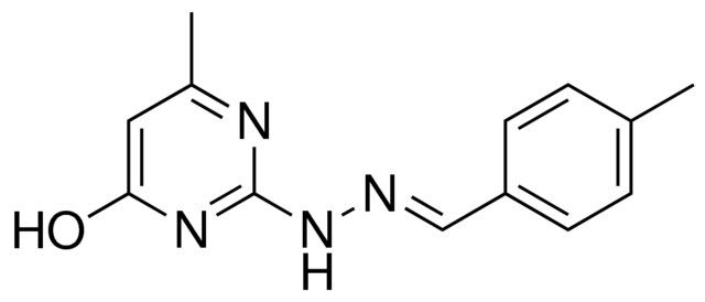 6-METHYL-2-(N'-(4-METHYL-BENZYLIDENE)-HYDRAZINO)-PYRIMIDIN-4-OL