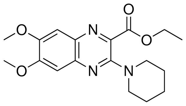 6,7-DIMETHOXY-3-PIPERIDIN-1-YL-QUINOXALINE-2-CARBOXYLIC ACID ETHYL ESTER