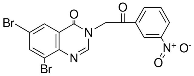 6,8-DIBROMO-3-(2-(3-NITRO-PHENYL)-2-OXO-ETHYL)-3H-QUINAZOLIN-4-ONE