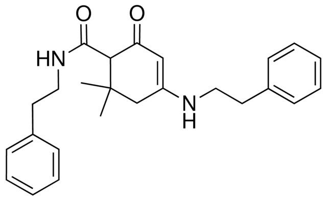 6,6-DIMETHYL-2-OXO-N-PHENETHYL-4-(PHENETHYLAMINO)-3-CYCLOHEXENE-1-CARBOXAMIDE