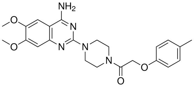 6,7-DIMETHOXY-2-(4-((4-METHYLPHENOXY)ACETYL)-1-PIPERAZINYL)-4-QUINAZOLINAMINE