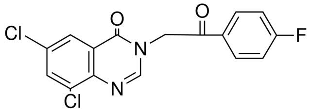 6,8-DICHLORO-3-(2-(4-FLUORO-PHENYL)-2-OXO-ETHYL)-3H-QUINAZOLIN-4-ONE