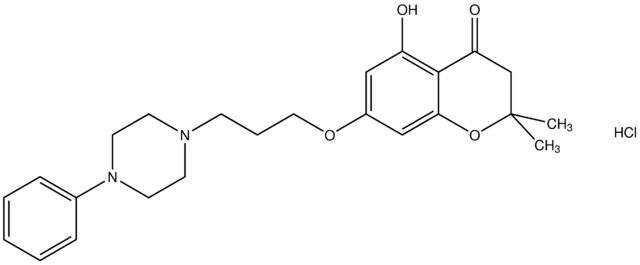 5-hydroxy-2,2-dimethyl-7-[3-(4-phenyl-1-piperazinyl)propoxy]-2,3-dihydro-4H-chromen-4-one hydrochloride