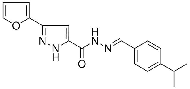 5-FURAN-2-YL-2H-PYRAZOLE-3-CARBOXYLIC ACID (4-ISOPROPYL-BENZYLIDENE)-HYDRAZIDE