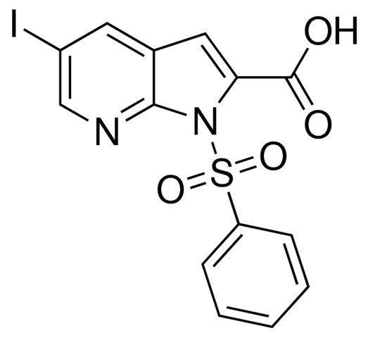 5-Iodo-1-(phenylsulfonyl)-1H-pyrrolo[2,3-b]pyridine-2-carboxylic acid