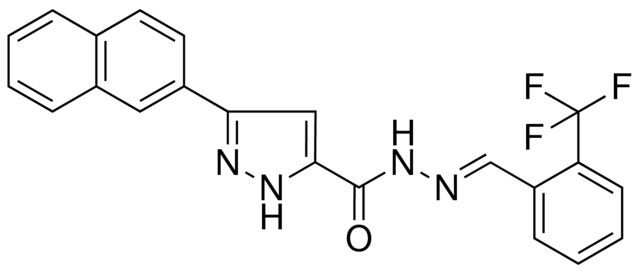 5-NAPHTHALEN-2-YL-2H-PYRAZOLE-3CARBOXYLIC ACID (2-TRI-F-ME-BENZYLIDENE)HYDRAZIDE