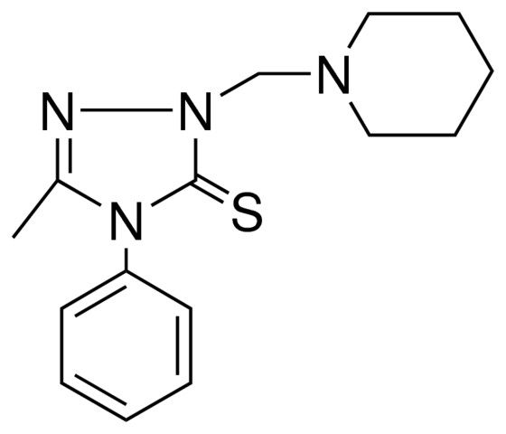 5-METHYL-4-PHENYL-2-(PIPERIDINOMETHYL)-4H-1,2,4-TRIAZOLE-3(2H)-THIONE