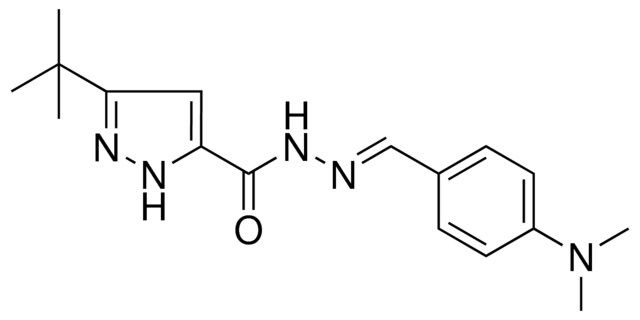 5-TERT-BU-2H-PYRAZOLE-3-CARBOXYLIC ACID (4-DIMETHYLAMINO-BENZYLIDENE)-HYDRAZIDE