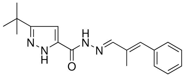 5-TERT-BU-2H-PYRAZOLE-3-CARBOXYLIC ACID (2-METHYL-3-PHENYL-ALLYLIDENE)-HYDRAZIDE