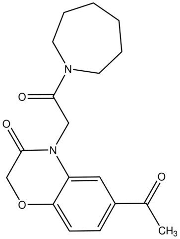 6-Acetyl-4-(2-(azepan-1-yl)-2-oxoethyl)-2<i>H</i>-benzo[<i>b</i>][1,4]oxazin-3(4<i>H</i>)-one