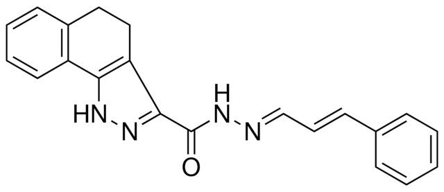 4,5-DIHYDRO-1H-BENZO(G)INDAZOLE-3-CARBOXYLIC ACID (3-PH-ALLYLIDENE)-HYDRAZIDE