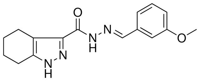 4,5,6,7-4H-1H-INDAZOLE-3-CARBOXYLIC ACID (3-METHOXY-BENZYLIDENE)-HYDRAZIDE