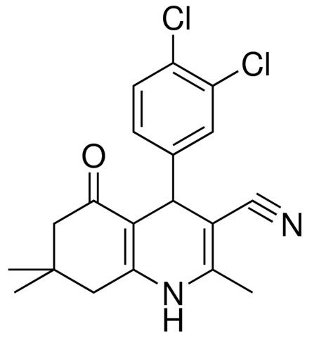 4(3,4-DICHLORO-PH)-2,7,7-TRIMETHYL-5-OXO-1,4,5,6,7,8-6H-QUINOLINE-3-CARBONITRILE