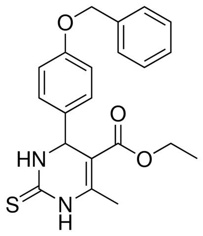 4(4-BENZYLOXY-PH)-6-ME-2-THIOXO-1,2,3,4-4H-PYRIMIDINE-5-CARBOXYLIC ACID ET ESTER