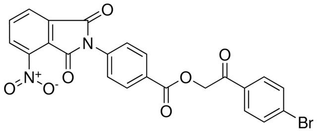 4(4-NITRO-1,3-DIOXO-1,3-2H-ISOINDOL-2-YL)BENZOIC ACID 2-(4-BR-PH)-2-OXO-ET ESTER