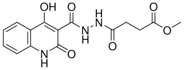 4(N'-(4-HO-2-OXO-2H-QUINOLINE-3-CARBONYL)-HYDRAZINO)-4-OXO-BUTYRIC ACID ME ESTER