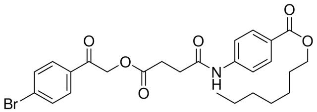 4(3-(2-(4-BR-PH)-2-OXO-ETHOXYCARBONYL)-PROPIONYLAMINO)-BENZOIC ACID HEPTYL ESTER