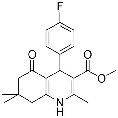 4(4-F-PH)-2,7,7-TRI-ME-5-OXO-1,4,5,6,7,8-6H-QUINOLINE-3-CARBOXYLIC ACID ME ESTER