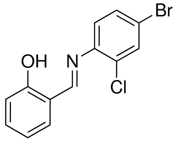 4-BROMO-2-CHLORO-N-(2-HYDROXYBENZYLIDENE)ANILINE