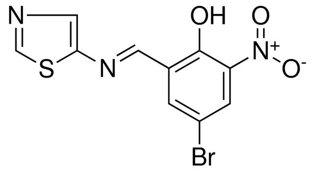 4-BROMO-2-NITRO-6-((1,3-THIAZOL-5-YLIMINO)METHYL)PHENOL