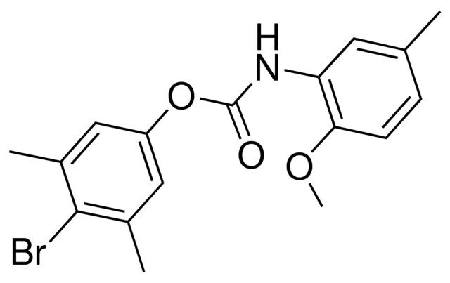 4-BROMO-3,5-DIMETHYLPHENYL N-(2-METHOXY-5-METHYLPHENYL)CARBAMATE