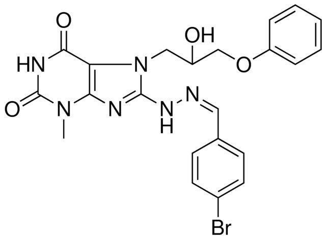 4-BROMOBENZALDEHYDE [7-(2-HYDROXY-3-PHENOXYPROPYL)-3-METHYL-2,6-DIOXO-2,3,6,7-TETRAHYDRO-1H-PURIN-8-YL]HYDRAZONE