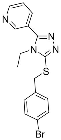 4-BROMOBENZYL 4-ETHYL-5-(3-PYRIDINYL)-4H-1,2,4-TRIAZOL-3-YL SULFIDE