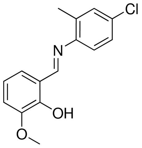 4-CHLORO-2-METHYL-N-(2-HYDROXY-3-METHOXYBENZYLIDENE)ANILINE