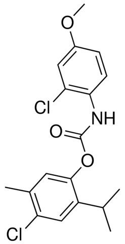 4-CHLORO-2-ISOPROPYL-5-METHYLPHENYL N-(2-CHLORO-4-METHOXYPHENYL)CARBAMATE