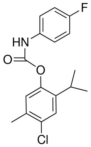 4-CHLORO-2-ISOPROPYL-5-METHYLPHENYL N-(4-FLUOROPHENYL)CARBAMATE