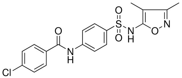 4-CHLORO-N-(4-(3,4-DIMETHYL-ISOXAZOL-5-YLSULFAMOYL)-PHENYL)-BENZAMIDE