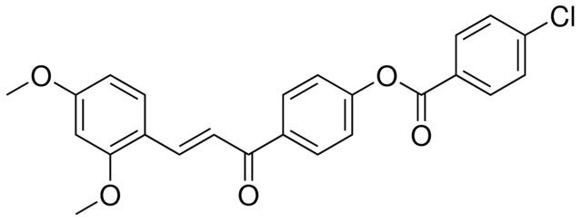 4-CHLORO-BENZOIC ACID 4-(3-(2,4-DIMETHOXY-PHENYL)-ACRYLOYL)-PHENYL ESTER