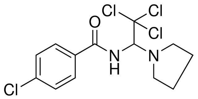 4-CHLORO-N-(2,2,2-TRICHLORO-1-PYRROLIDIN-1-YL-ETHYL)-BENZAMIDE