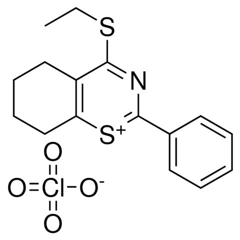 4-ETHYLSULFANYL-2-PH-5,6,7,8-4H-BENZO(E)(1,3)THIAZIN-1-YLIUM, PERCHLORATE