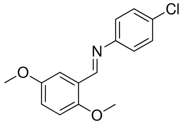 4-CHLORO-N-(2,5-DIMETHOXYBENZYLIDENE)ANILINE