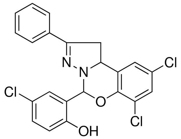 4-CL-2-(6,8-DI-CL-2-PH-2H-5-OXA-3,3A-DIAZA-CYCLOPENTA(A)NAPHTHALEN-4-YL)-PHENOL