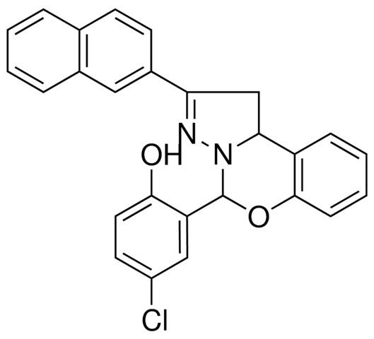 4-CL-2-(2-(2-NAPHTHYL)-1,10B-DIHYDROPYRAZOLO(1,5-C)(1,3)BENZOXAZIN-5-YL)PHENOL