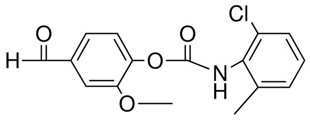 4-FORMYL-2-METHOXYPHENYL N-(2-CHLORO-6-METHYLPHENYL)CARBAMATE