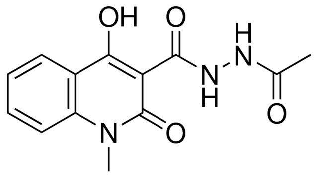 4-HO-1-METHYL-2-OXO-1,2-DIHYDRO-QUINOLINE-3-CARBOXYLIC ACID N'-ACETYL-HYDRAZIDE