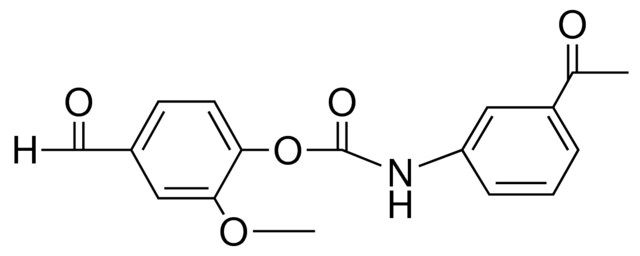 4-FORMYL-2-METHOXYPHENYL N-(3-ACETYLPHENYL)CARBAMATE