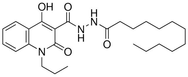 4-HO-2-OXO-1-PR-1,2-DIHYDRO-QUINOLINE-3-CARBOXYLIC ACID N'-DODECANOYL-HYDRAZIDE